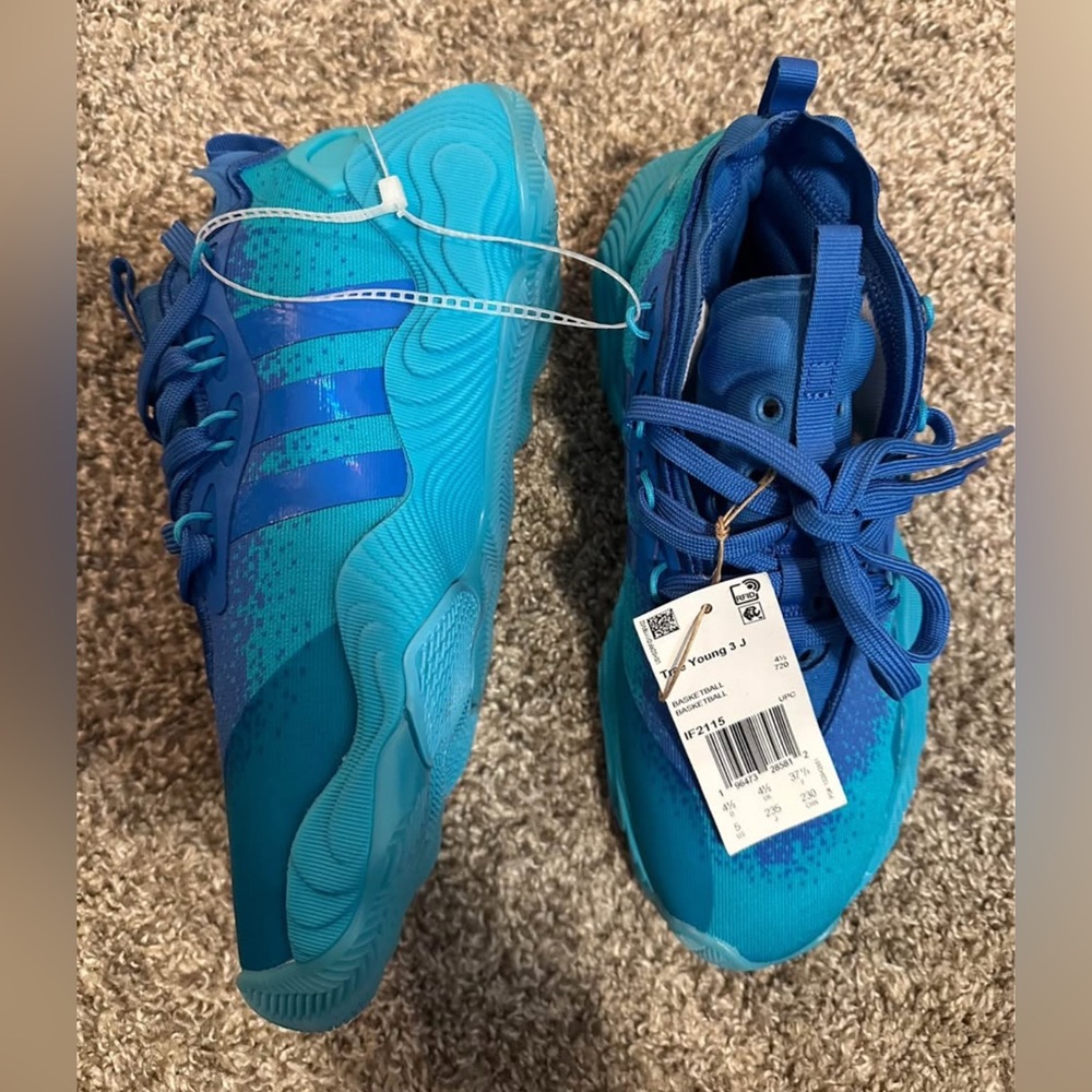 Adidas Kids Turquoise and Blue Sneakers